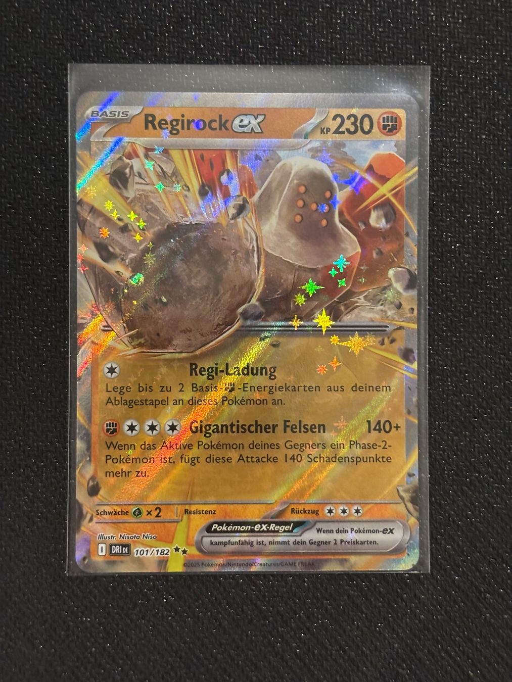 Pokémon Carte collezionabili: Regirock ex (DRI 101) - Ewige Rivalen - DE – Nuovo (secondo la descrizione) da Hergiswil NW venduto da Feybyen