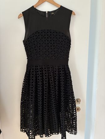 Maje Black Lace Cocktail Dress, Elegant and Timeless