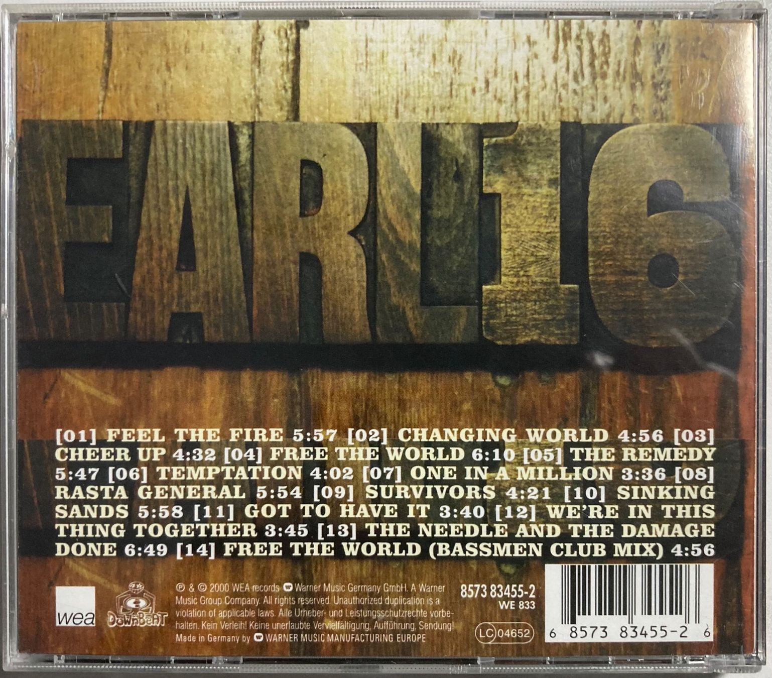 CD: EARL 16 - FEEL THE FIRE – Usato da Poliez-Pittet venduto da Newtown-Records 1