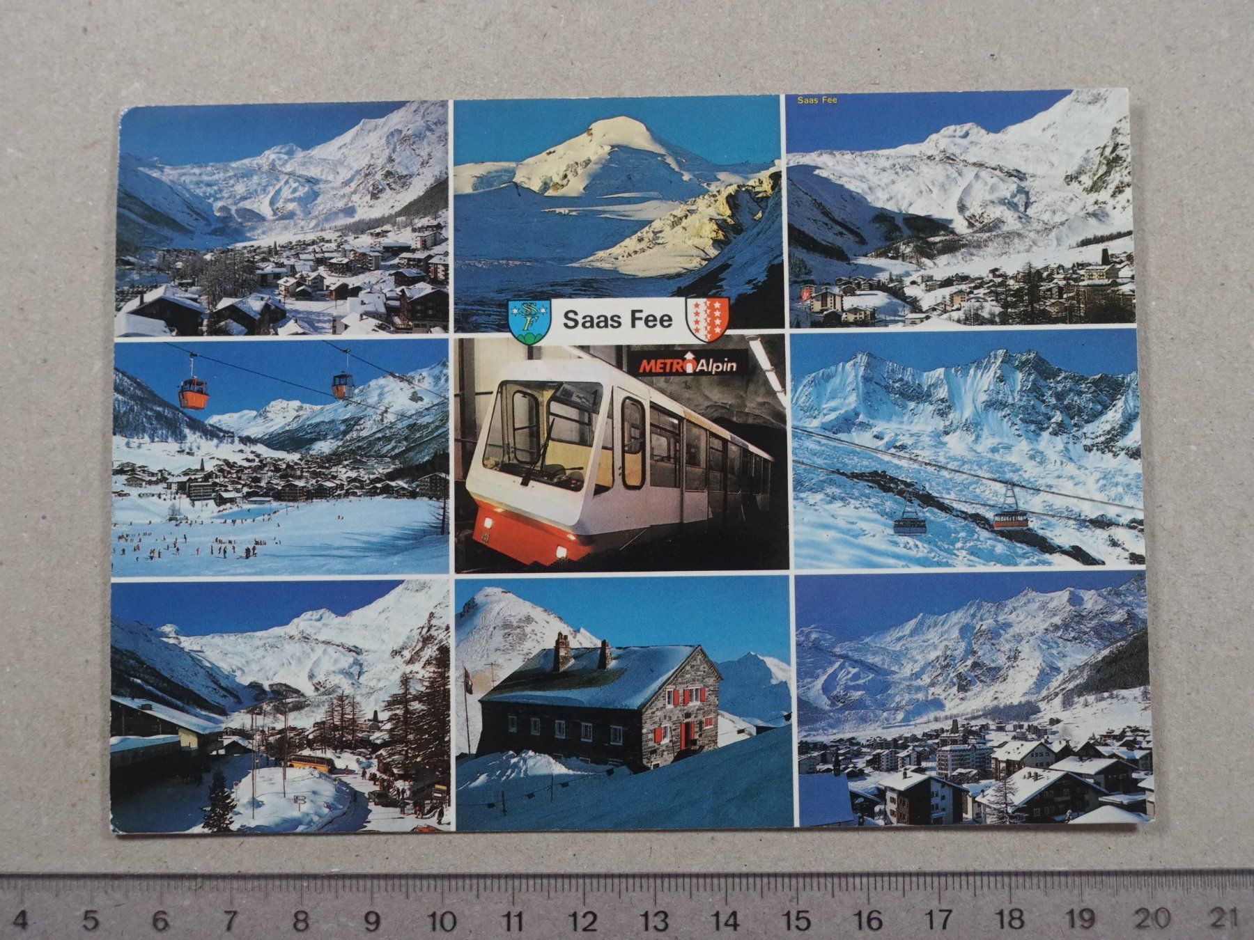 Ansichtskarten: Saas Fee – Gebraucht aus Lenzburg von fh1