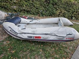 Schlauchboot Yam 340S mit Sliprädern gebrauchter Zustand