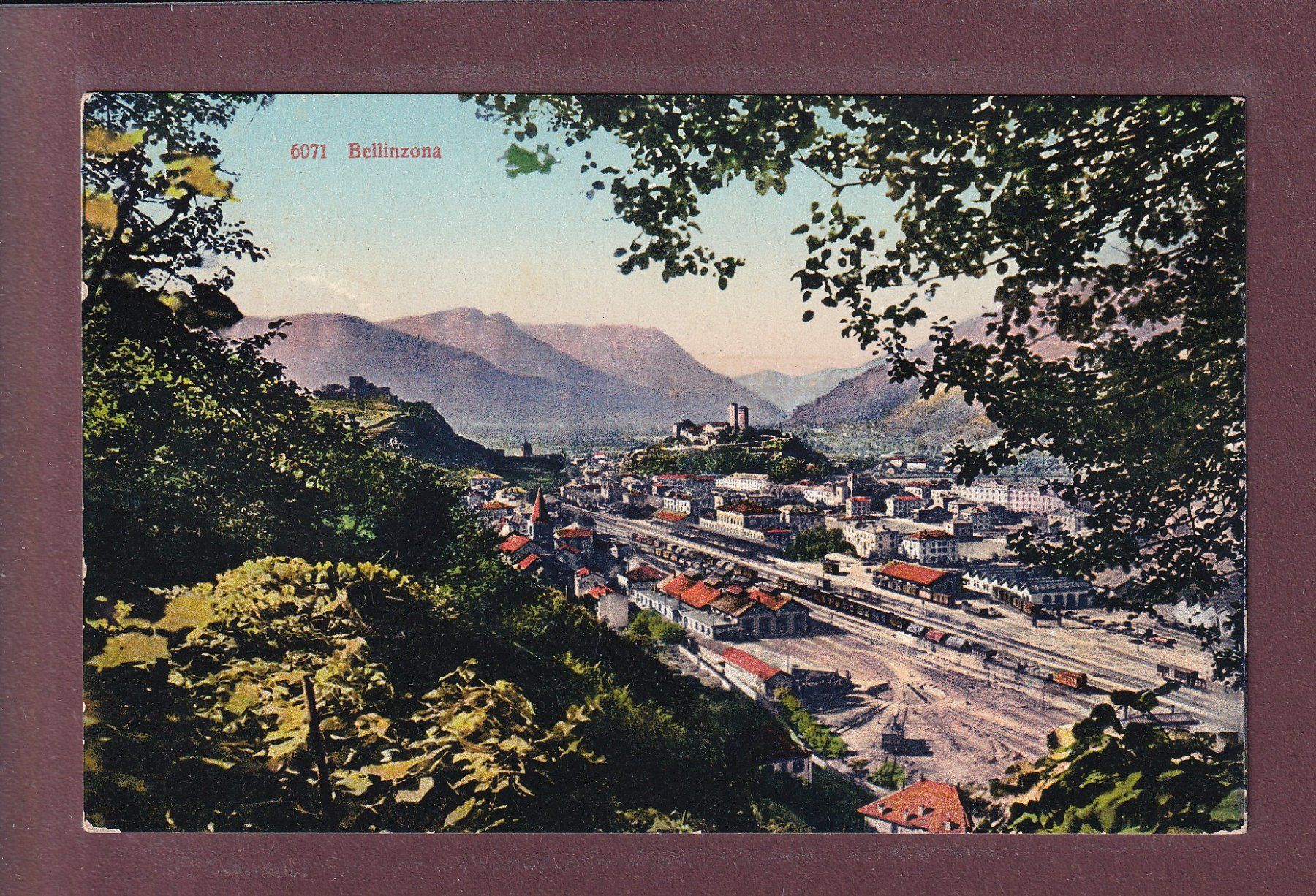 Ansichtskarten: BELLINZONA - Stazione – Gebraucht aus Pully von nicecards