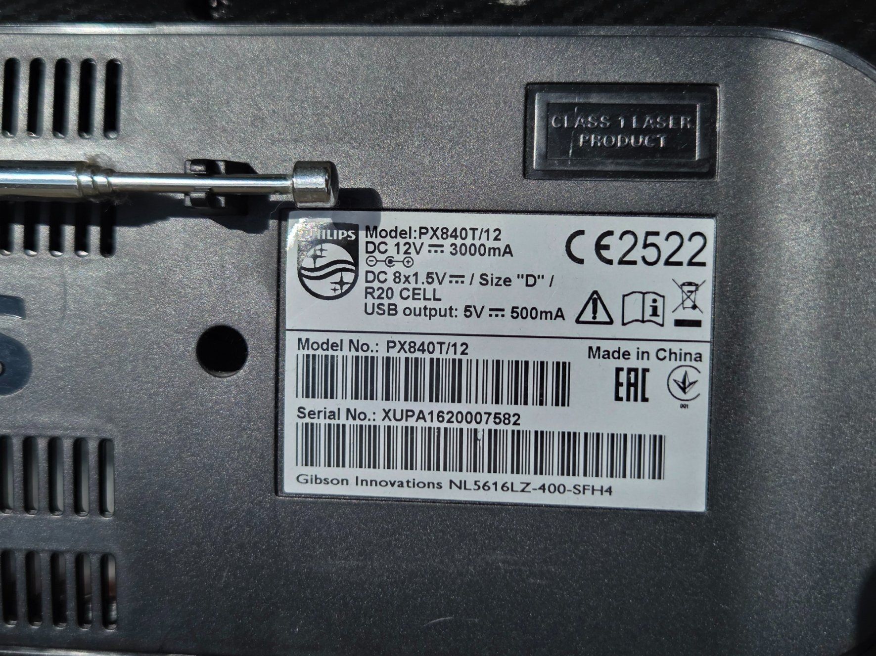Philips Sistemi audio & multimediali: Philips Boombox PX840T/12 mit Netzteil – Usato da Bellach venduto da fab_t8gy 2
