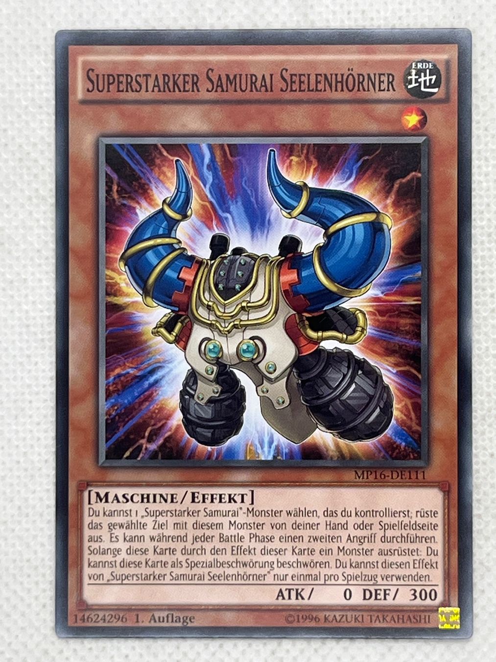 Yugioh Carte collezionabili: Yu-Gi-Oh! Superstarker Samurai Seelenhörner MP16-DE111 Deuts – Usato da Hinterkappelen venduto da Kim1992