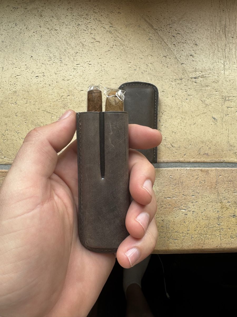 Sigari: Vintage Leather Cigar Case – Nuovo (secondo la descrizione) da Seuzach venduto da Wolf936 2