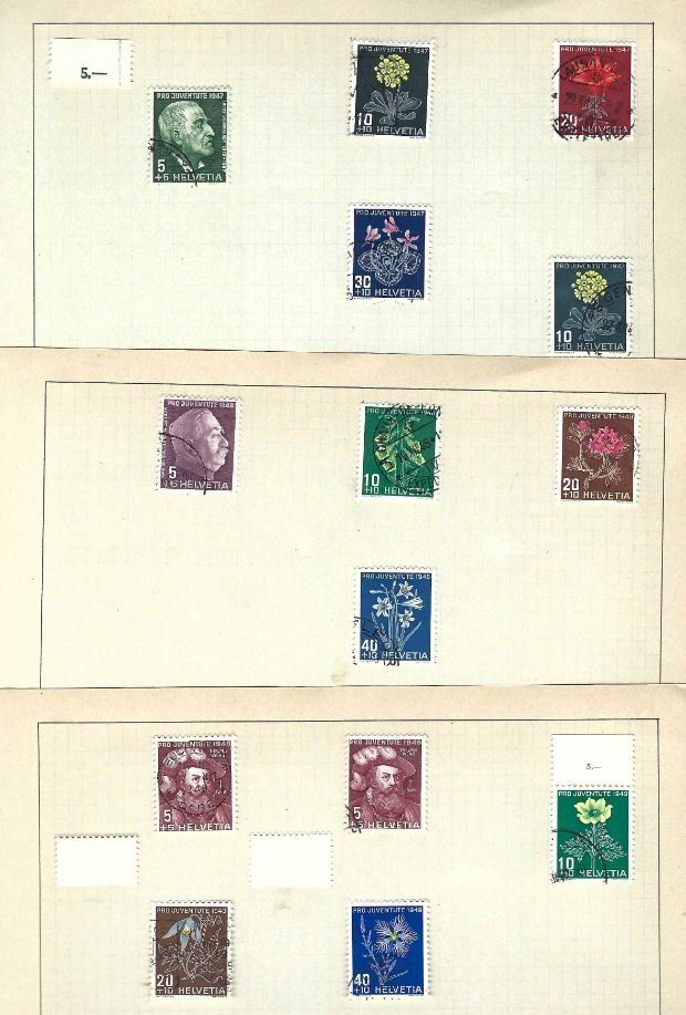 Alle Briefmarken: Sammlung Pro Juventute ab 1913 / Collection Pro Juventute – Gebraucht aus PRANGINS von Dorp 7