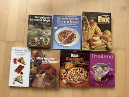 8 Kochbücher – Brot, Pizza, Thailand, Trennkost
