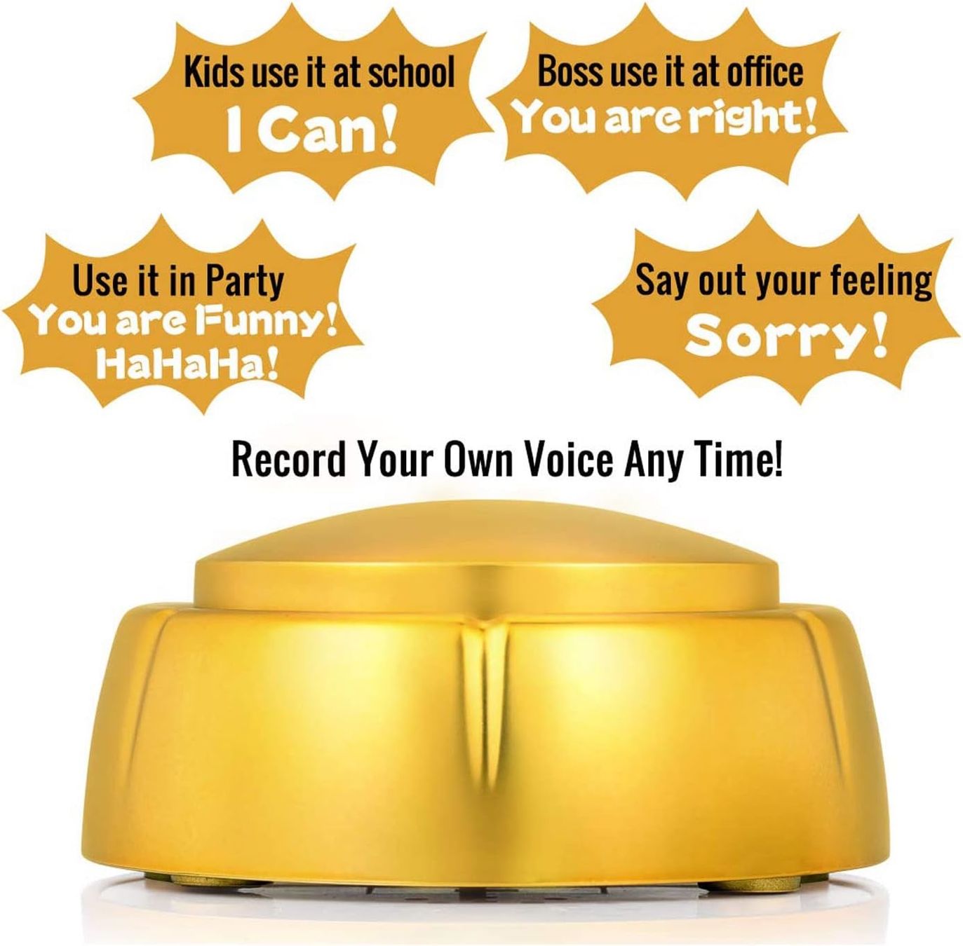 Giocattoli: Gold Recordable Button (4 Stk.) – Nuovo (secondo la descrizione) da Dietikon venduto da The-Star-Shop 2