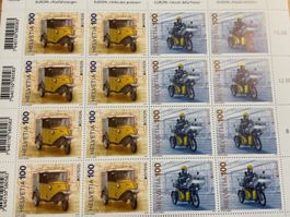 Sonder Briefmarken Europa Postfahrzeuge 7 Bogen