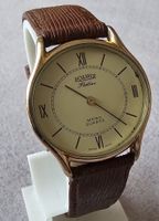 ROAMER Flatline Vergoldet Swiss Made Elegante Armbanduhr