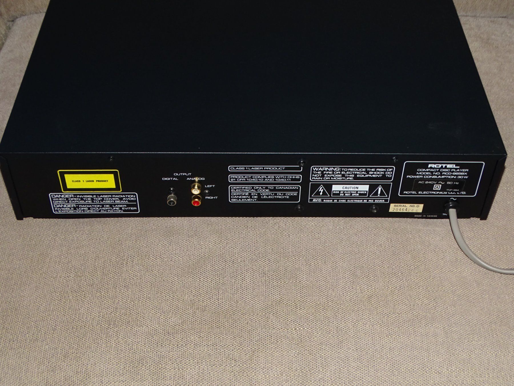 Rotel Audio- & Mediensysteme: Rotel RCD-965BX  CD-Player – Gebraucht aus Hirzel von Musicman03 5