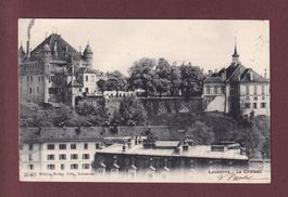 LAUSANNE - Le Château - 1905 // petits plis d'angle //