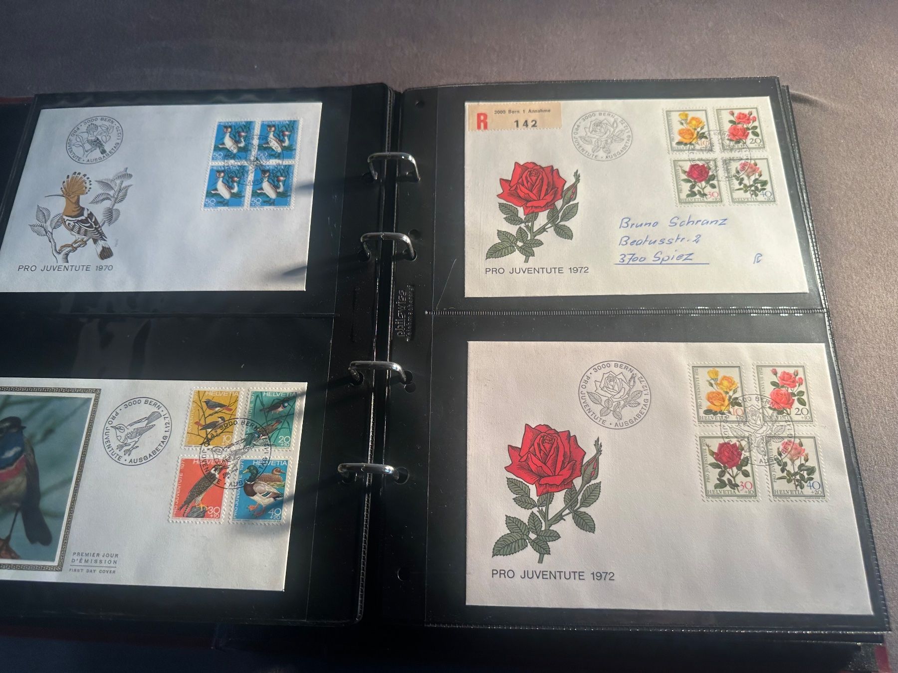 Tutti i francobolli: Sammlung Pro Juventute ab 1965 Briefe, FDC Schweiz – Usato da Stettfurt venduto da 2442 7