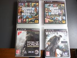 PS3, 4 Spiele original