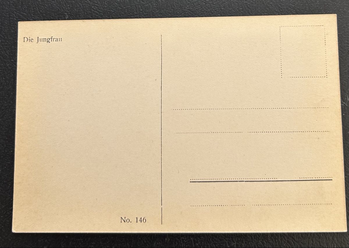 Cartoline postali: Jux Karte Eiger Mönch Jungfrau  – Usato da Horw venduto da Tellbub 1