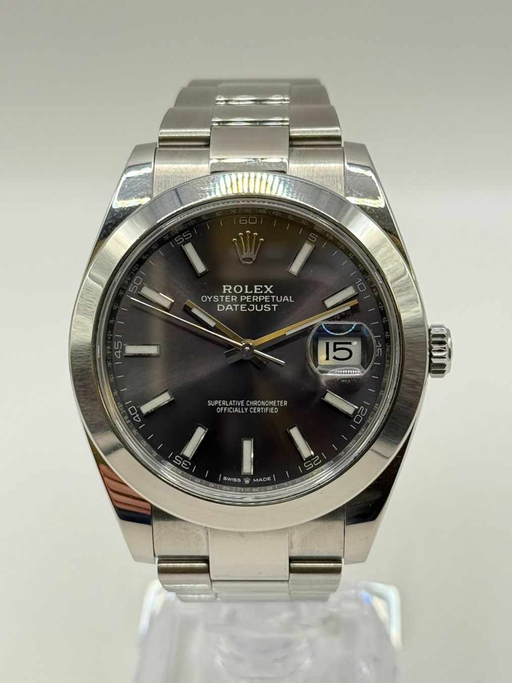 Rolex Orologi: Rolex Datejust 41 Dark Rhodium – Usato da Bottens venduto da Evergold.ch