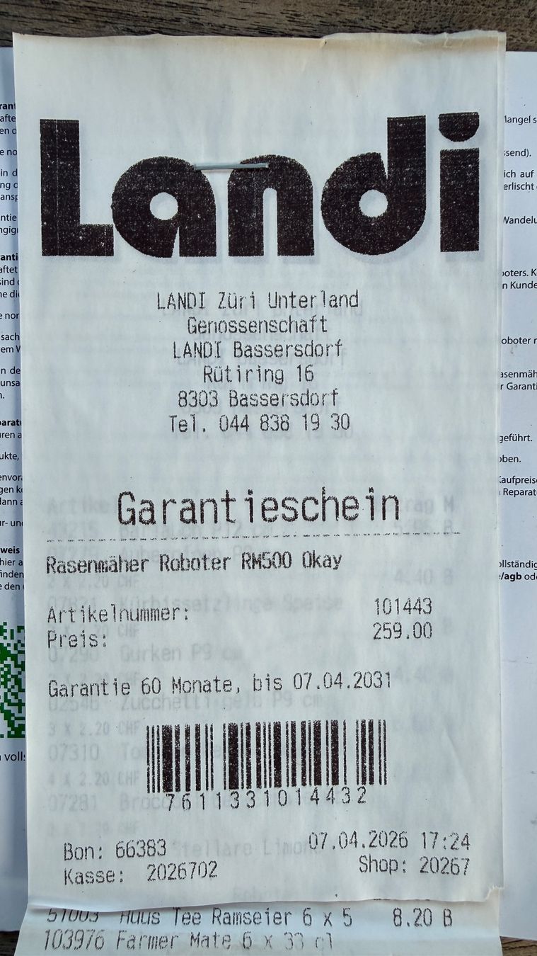 Rasenmäher: Roboter Rasenmäher RM500 Rasenroboter – Neu (gemäss Beschreibung) aus Nürensdorf von Donmiguelito 3