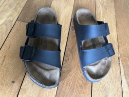Birkenstock Arizona, Gr. 38, Schwarz