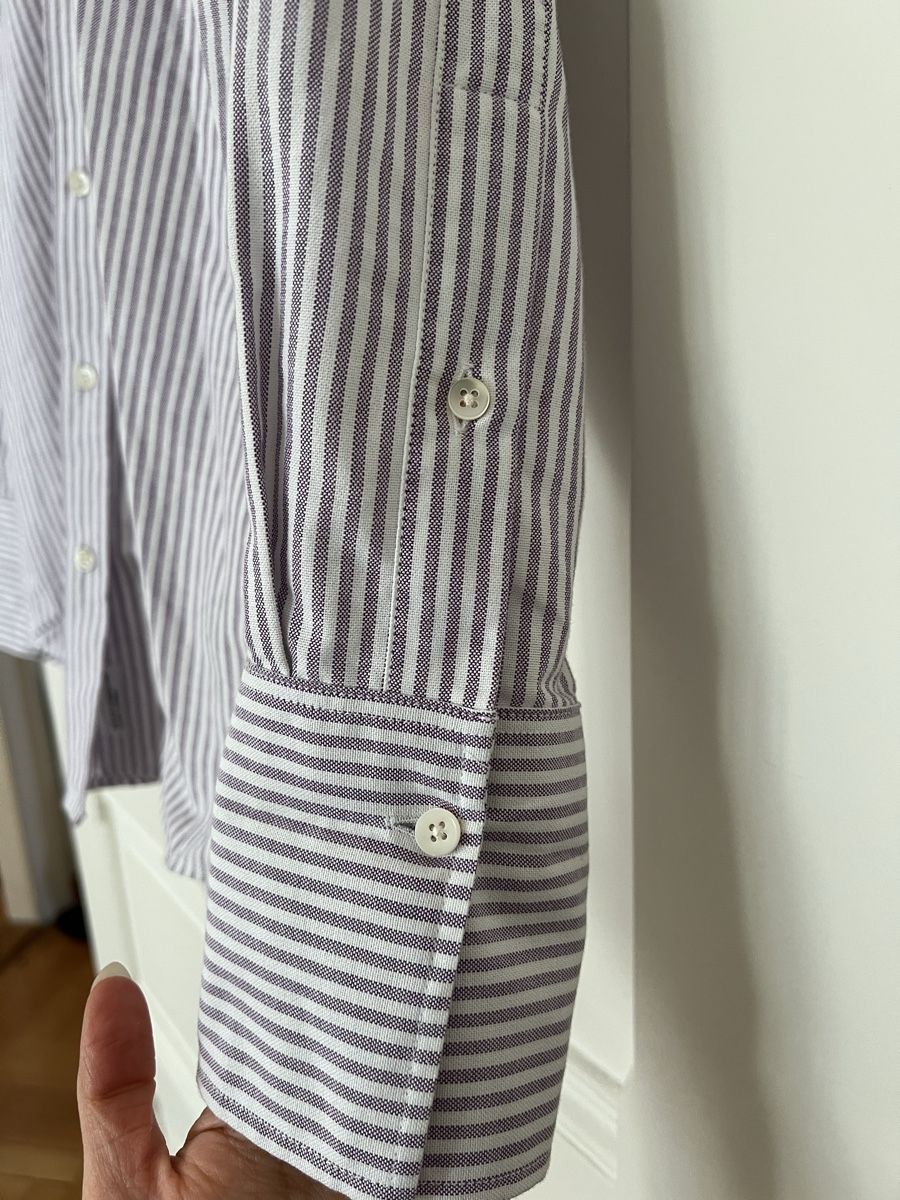 Closed Camicette: Closed Oversize Hemd, Lila-Weiss gestreift – Usato da Luzern venduto da Soeuv 5
