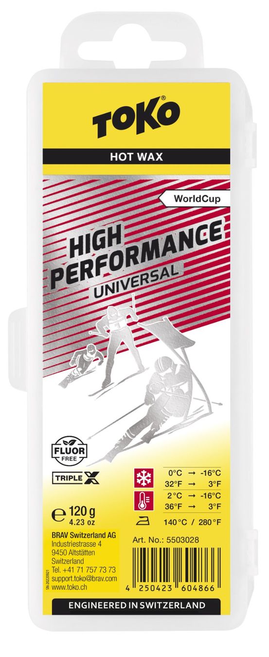 Toko Altro per sci: High Performance Hot Wax universal 120g – Nuovo e nell'imballaggio originale da Escholzmatt venduto da bikesport.me
