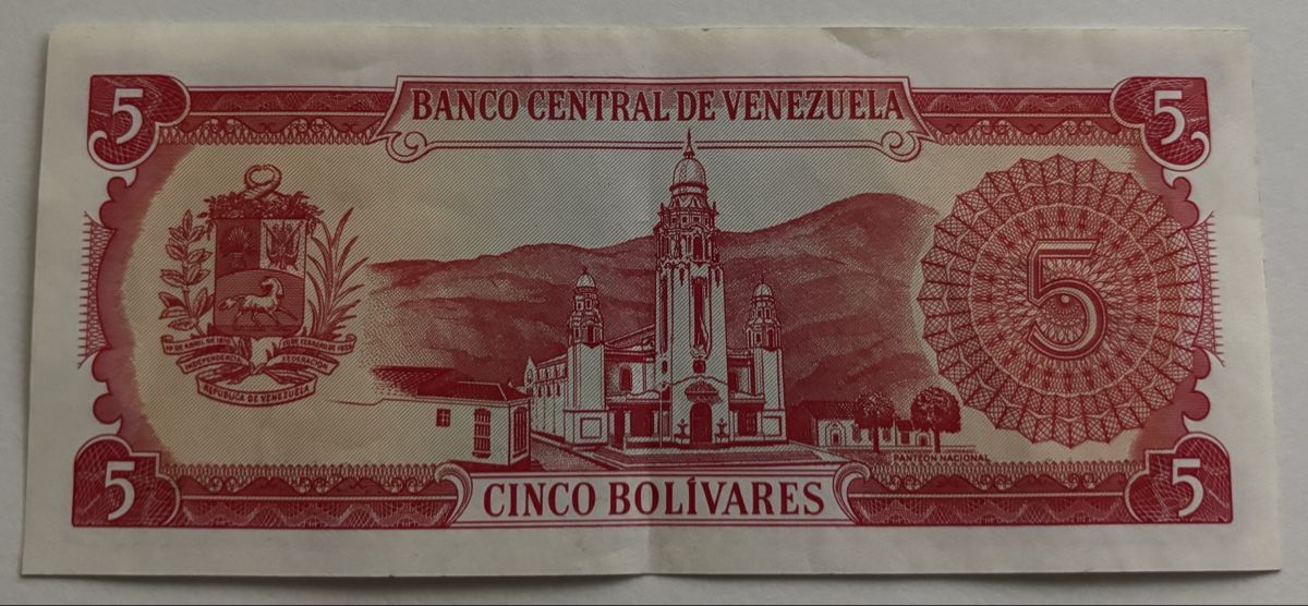 Banconote: Venezuela 5 Bolivares 1989 – Usato da Algetshausen venduto da Carrhard 1