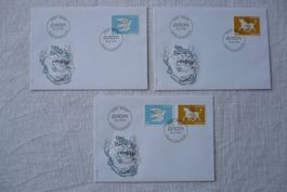 1995 3 FDC Europamarken Satz & Einzelmarke SBK 880 - 881