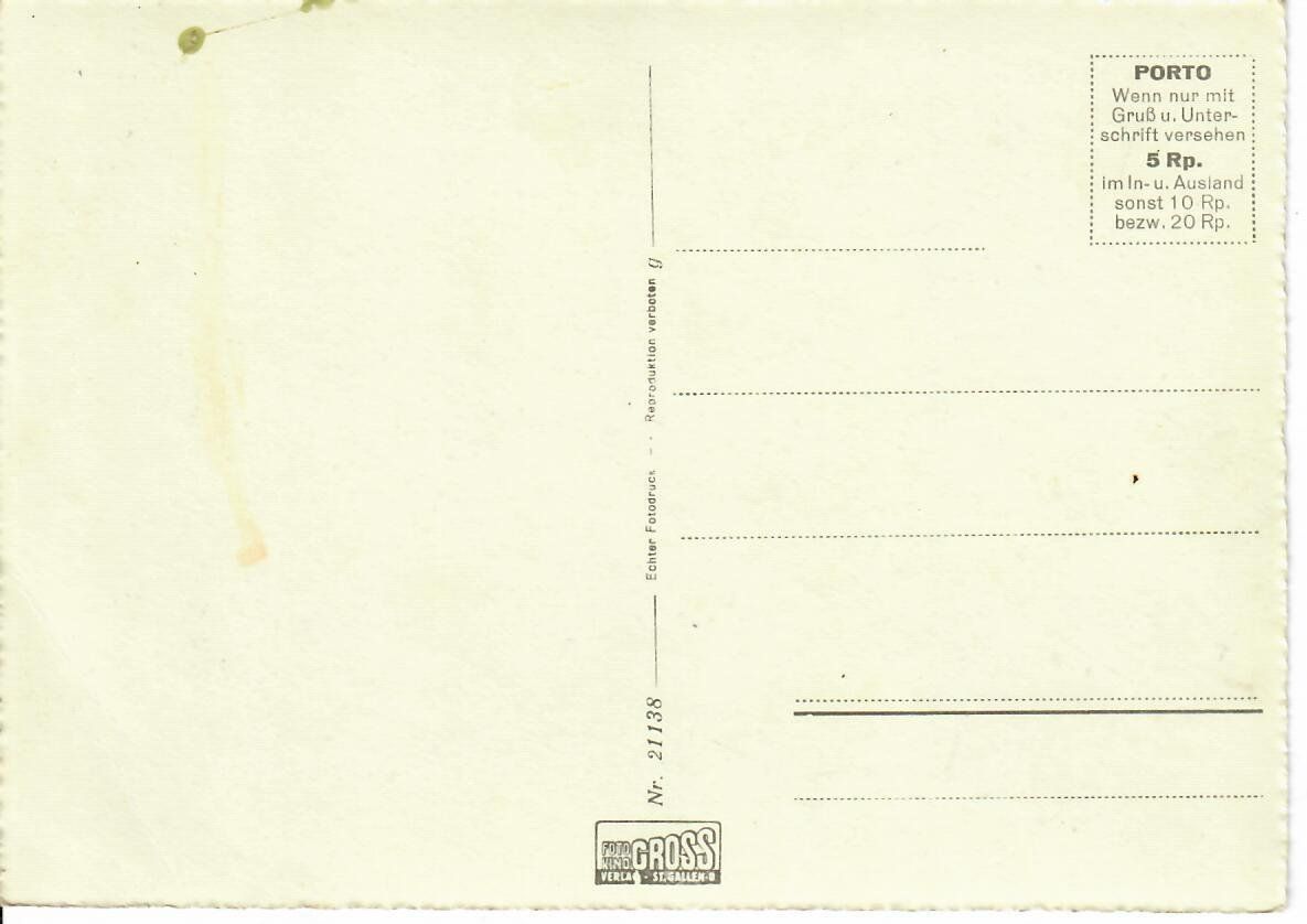 Cartoline postali: Kurort Stein App. – Usato da Hochdorf venduto da Ziegel-16 1