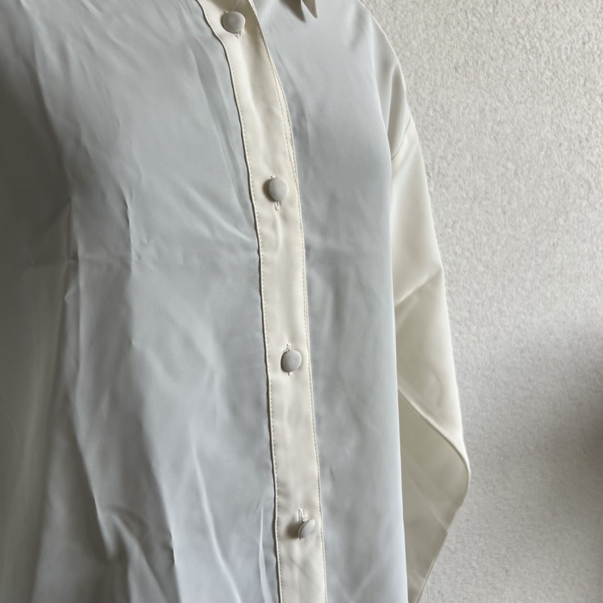 Camicette: Chemise J.CRESH Vintage Bluse Weiss S – Usato da Tagelswangen venduto da SpicyChicken 4