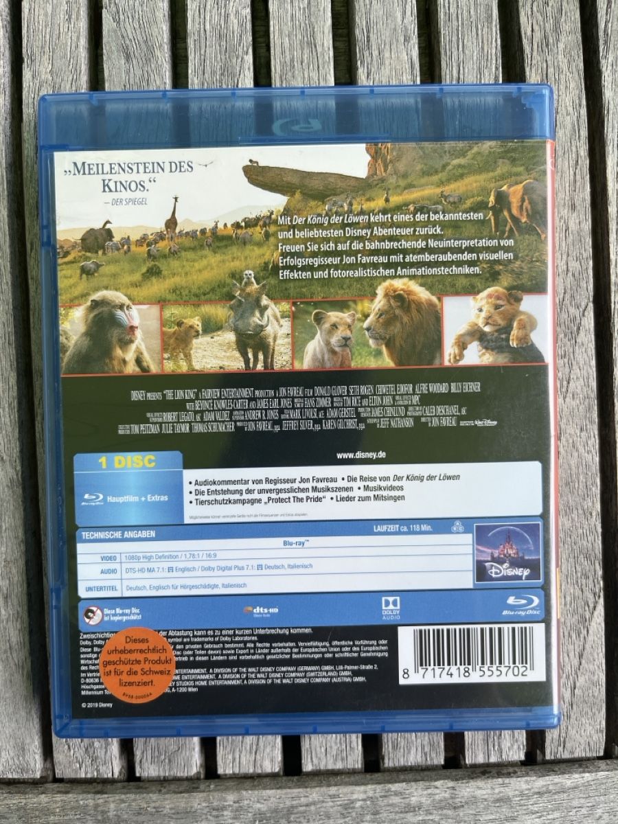 Tutti i DVDs: Bluray Disney König der Löwen – Usato da Winterthur venduto da Sabbia99 1
