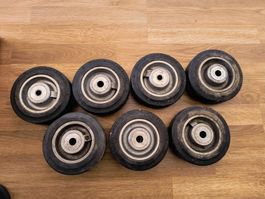 7 Stck Continental Elastic 150/50-100 Schwerlastrollen