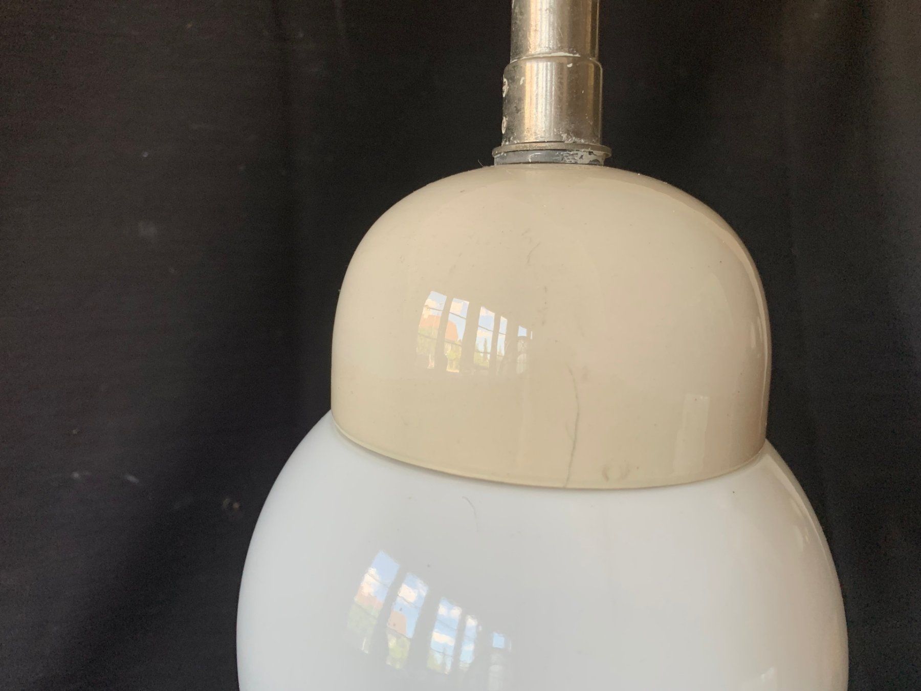 Kronleuchter & Deckenlampen: Eine alte Kugelleuchte Deckenlampe, Opalglas Deckenleuchte – Gebraucht aus Wallisellen von zappenduster 2