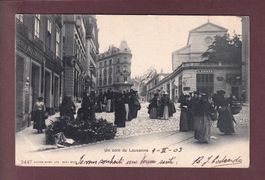 LAUSANNE - Place de la Riponne - "Le Pointu" - 1903