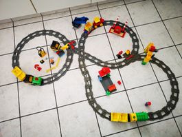 (F11) XXL Lego Duplo Eisenbahn mit Baterieantrieb  i.O.