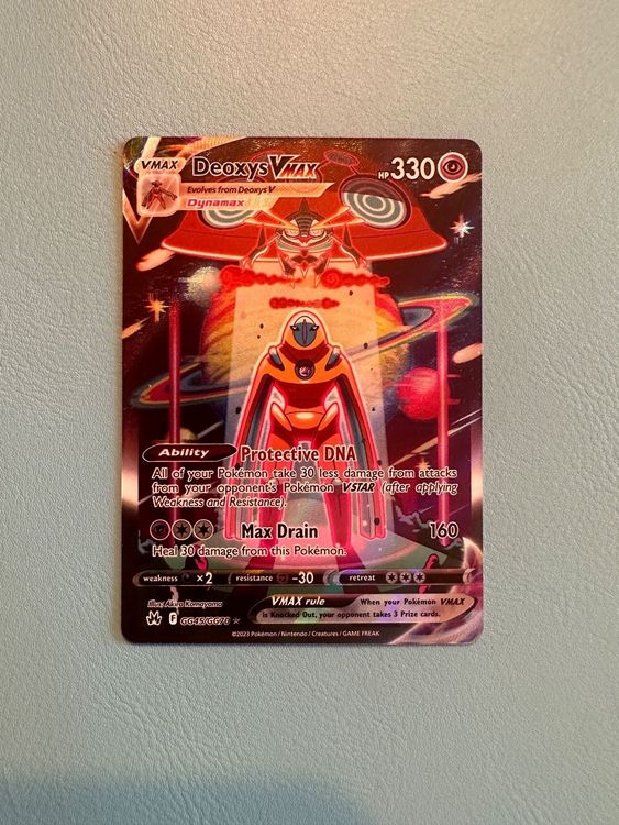 Pokemon Deoxys VMAX ALT ART selten top Zustand mega schön Kaufen auf