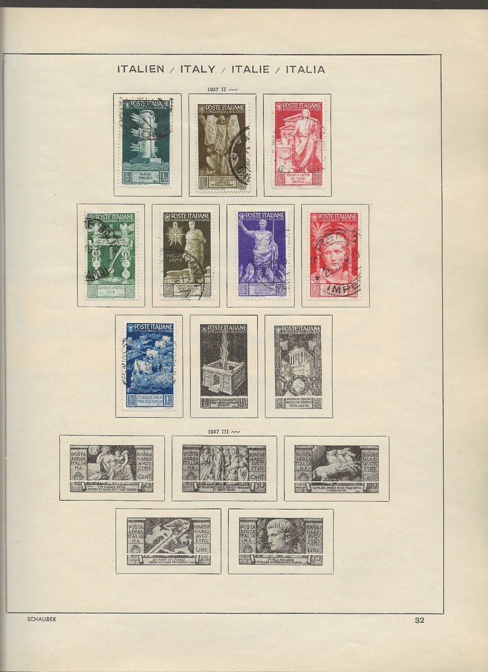 Tutti i francobolli: Marken Italien 1934 bis 1938 – Usato da Au ZH venduto da xelagreb01 7