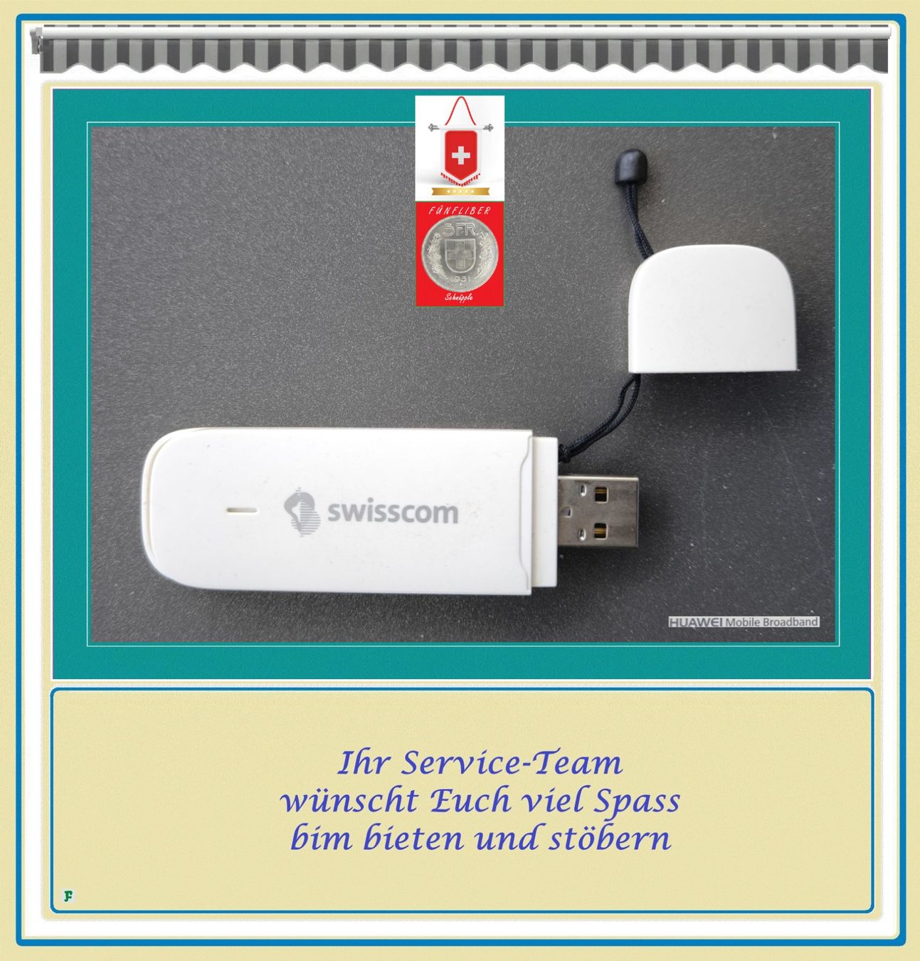 Huawei Chiavette USB: SWISSCOM • USB-WLAN-Stick – Usato da Münchwilen TG venduto da FLOHMIFLITZER 2