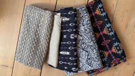 Stoffpaket verschiedene Muster und Materialien neuwertig