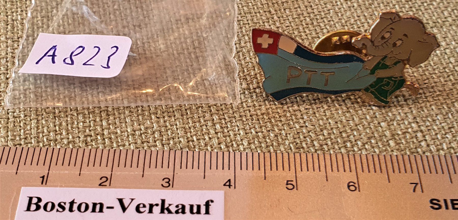 Alle Briefmarken: A823 - PTT Elefant Schweiz Die Post – Gebraucht aus Reinach BL von Boston-Verkauf 3