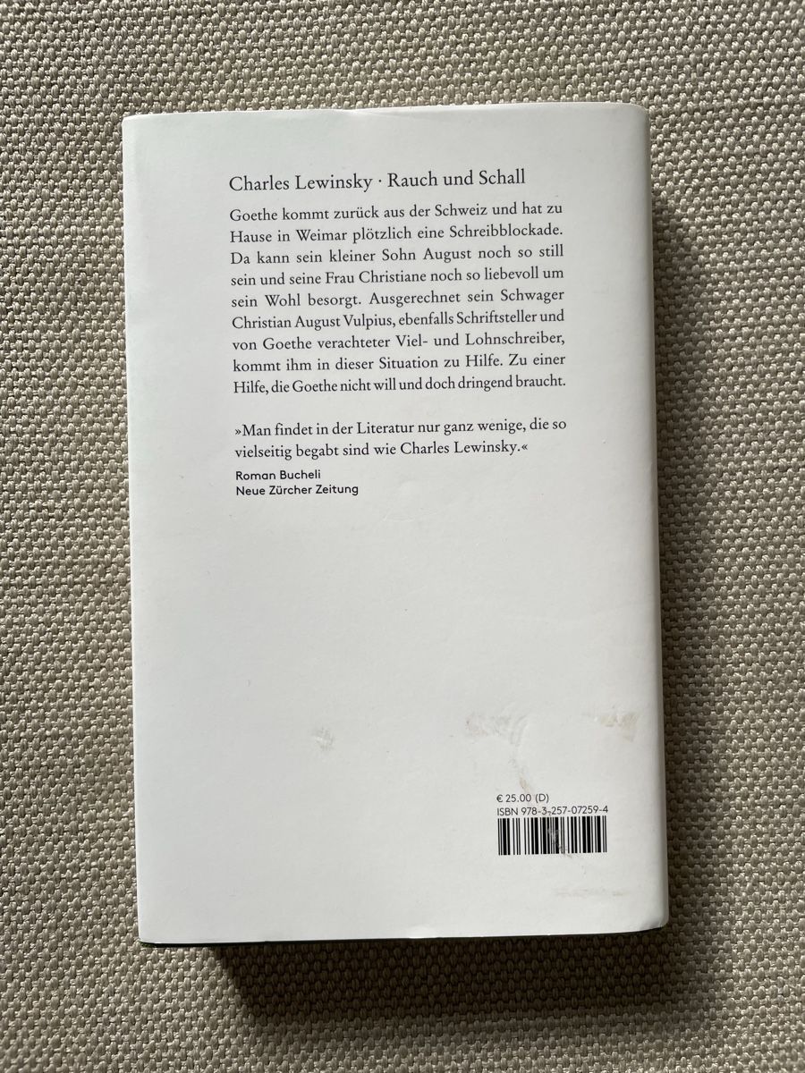 Libri: Charles Lewinsky, Rauch und Schall – Usato da Zürich venduto da rf_fr 1