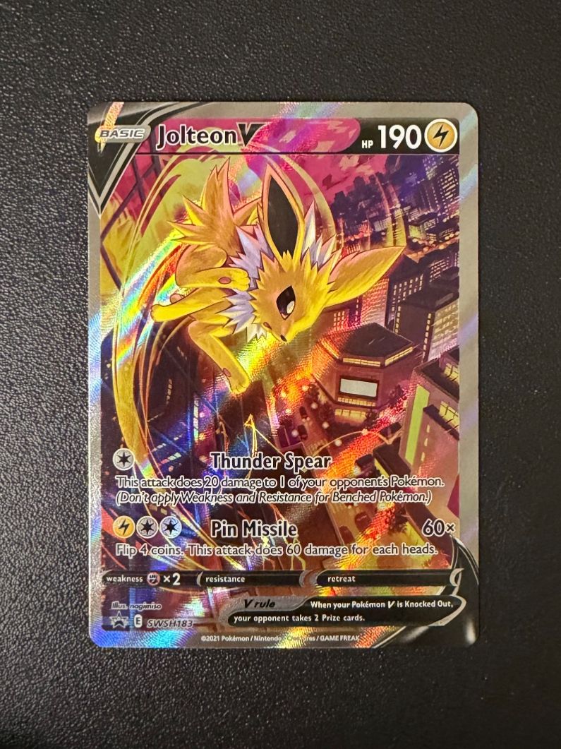 Pokémon Sammelbilder & Trading cards: Jolteon V #SWSH183 – Neu (gemäss Beschreibung) aus Niedergösgen von SwissPokeCards