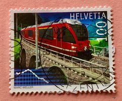 Nr.1350  Stempel 100 Jahre Berninalinie 2010    