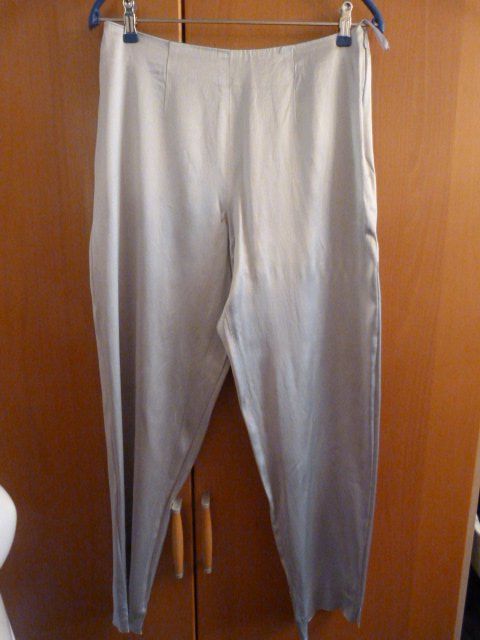 Pantaloni: Hose von di bari, Gr. 40, Glanz hellgold – Usato da Nunningen venduto da Fashion-Ave51 2