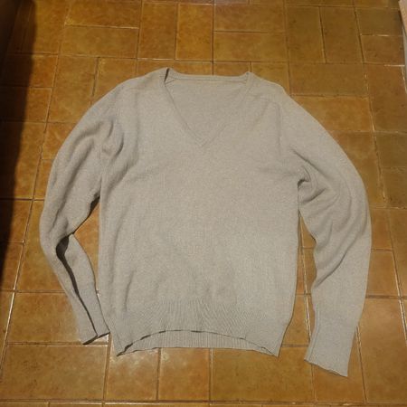 Pull homme col en v