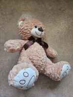 Peluche Ours brun câlin avec noeud - Parfait état!