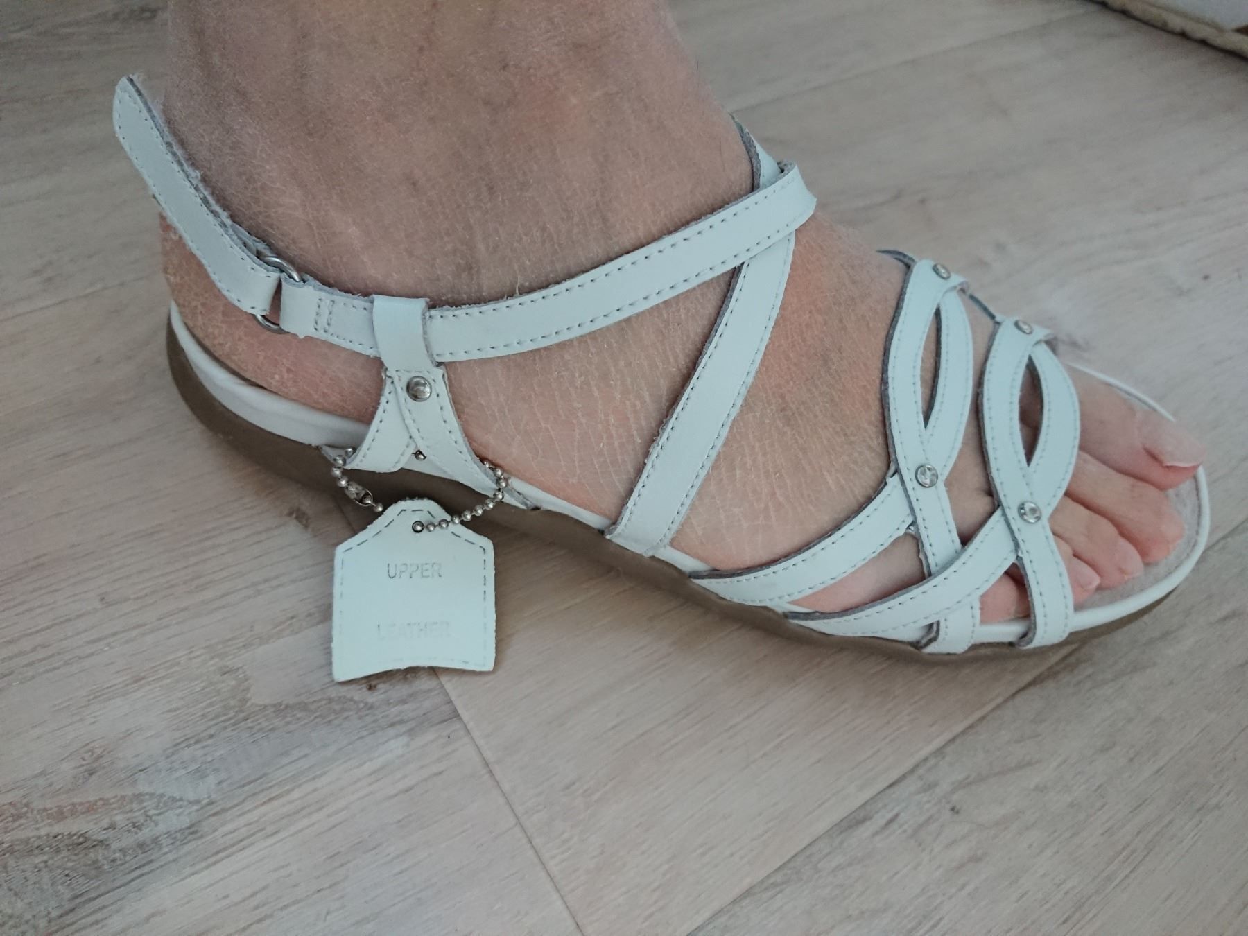 Scarpe da donna: Sandalettes blanches Cuir Rosaria NEUF – Nuovo e nell'imballaggio originale da Agiez venduto da chouchanelle 5