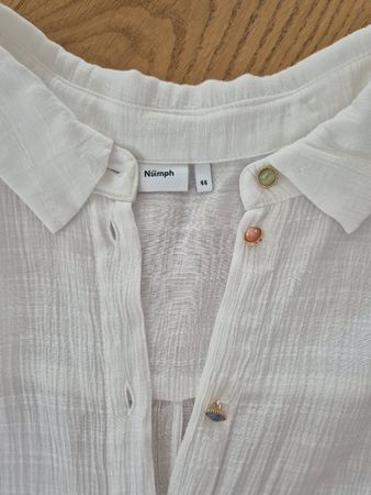 Nümph Damen Bluse Gr. 44, weiss, top Zustand