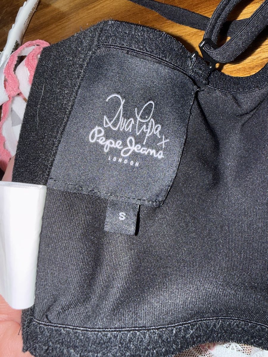 Pepe Jeans Top: Schwarzes Bustier Top – Usato da Luzern venduto da Itsclaire 4
