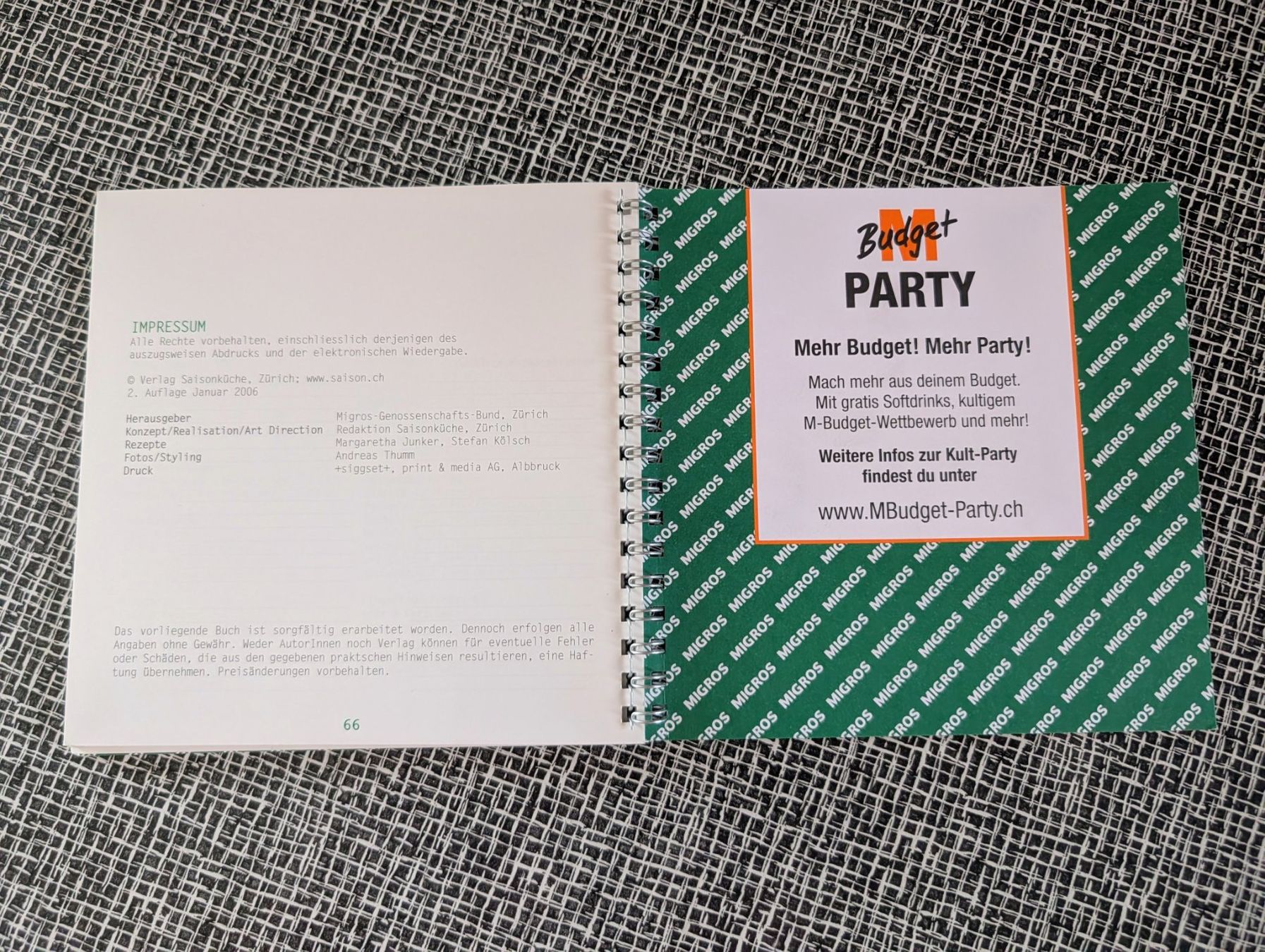 Bücher: Migros Budget Kochbuch 2er Set: – Gebraucht aus Nänikon von Haexli_70 8