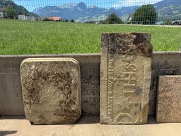 Ofenplatten Sandstein, 2 Stück