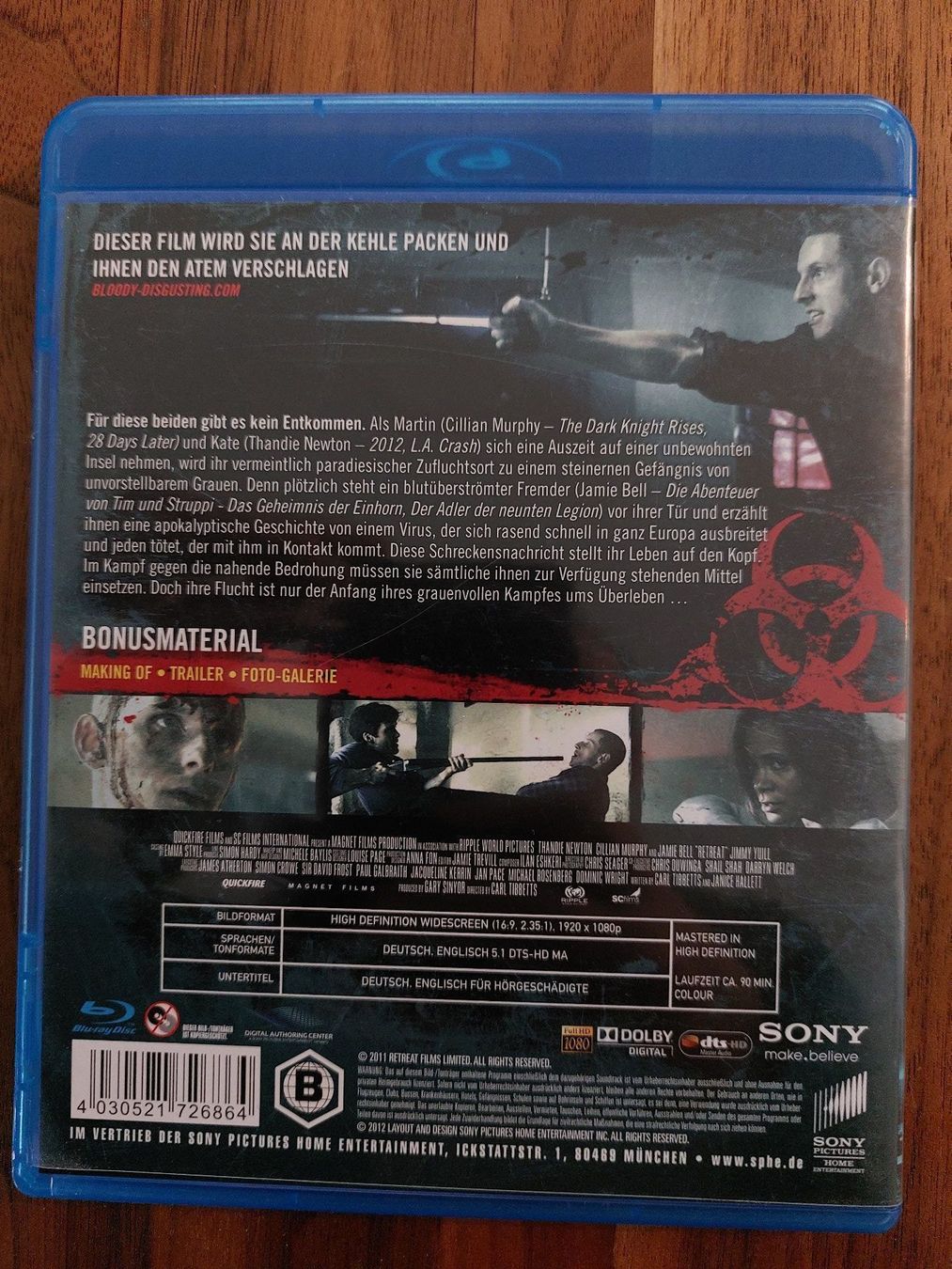 Alle DVDs: Blu Ray - Retreat – Gebraucht aus Rheinfelden von FilmAuktion 1